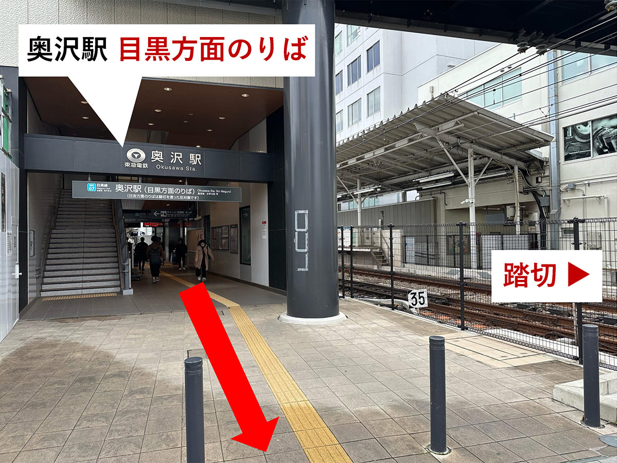 奥沢駅から当院までのアクセス