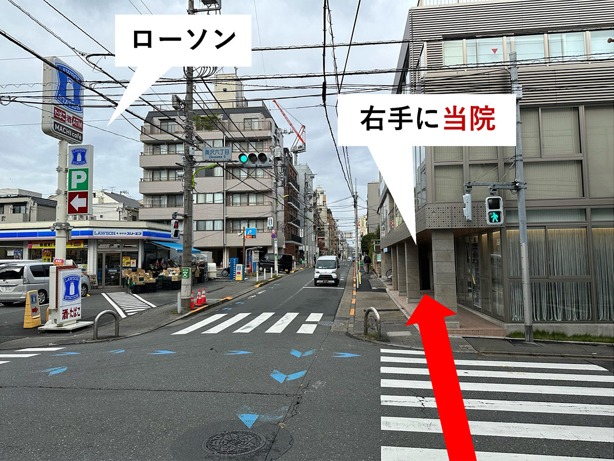 奥沢駅から当院までのアクセス